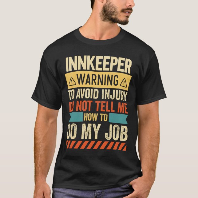 Innkeeper Warning T-Shirt (Front)
