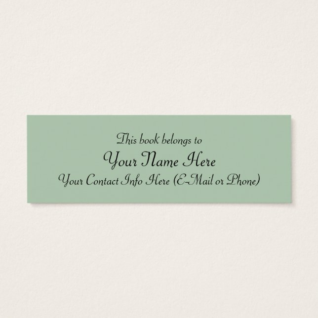 Innocence Bookmark by William Bouguereau (Back)