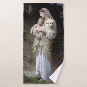 Innocence (Madonna and Child), Bouguereau Bath Towel