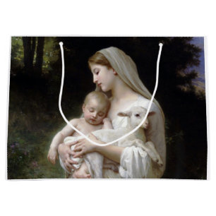 Innocence (Madonna and Child), Bouguereau Large Gift Bag