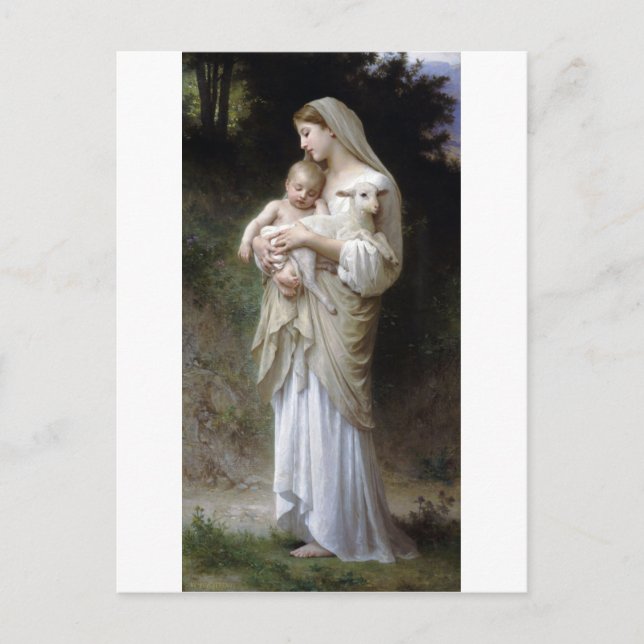 Innocence (Madonna and Child), Bouguereau Postcard (Front)