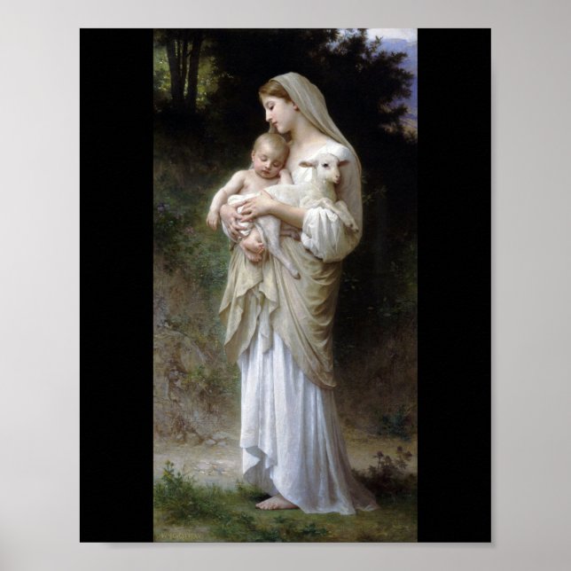 Innocence (Madonna and Child), Bouguereau Poster (Front)