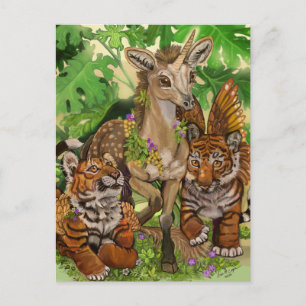 'Innocence of the new' unicorn Postcard