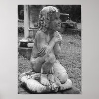 "Innocence" Victorian Statuary Art Poster