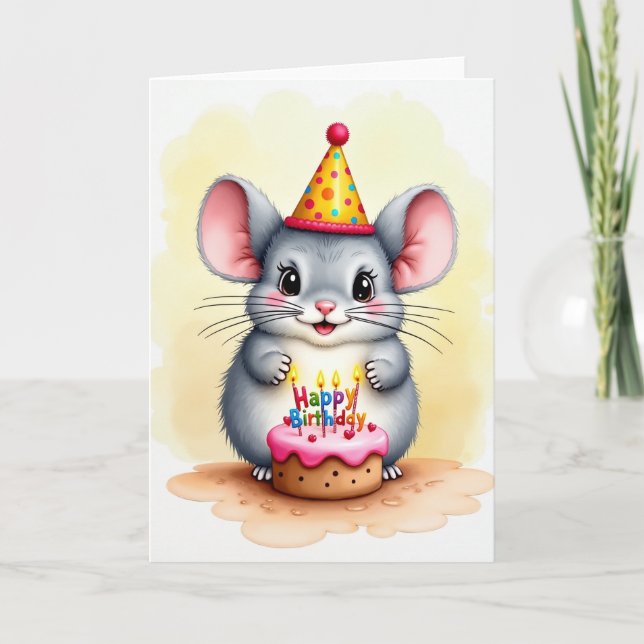 Innocent Birthday Cake Card (Front)