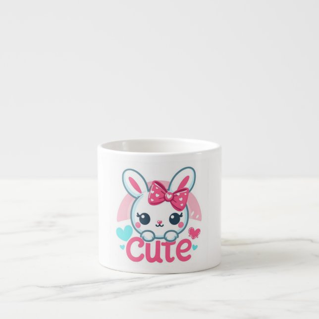 “Innocent Bunny Joy Mug” Espresso Cup (Front)