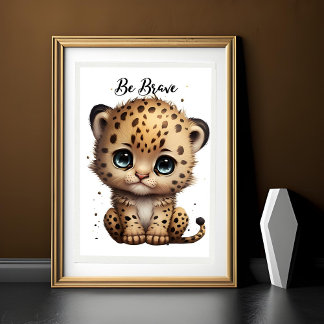 Innocent Eyes, Wild Heart: Baby Cheetah Poster