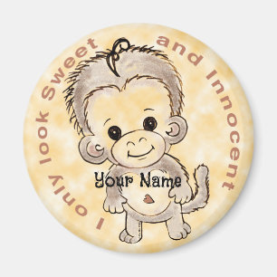 Innocent Monkey  Magnet