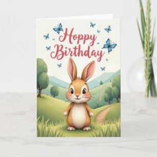 Innocent Rabbit Birthday Card