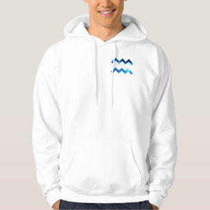 Innovative Aquarius Flow – Electric Blue  Hoodie