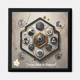 "Innovative Artistic Visions" Magnet