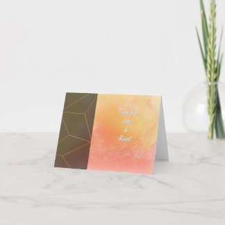 Innovative Horizontal Abstract Thank you Cards 