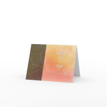 Innovative Horizontal Abstract Thank you Cards 
