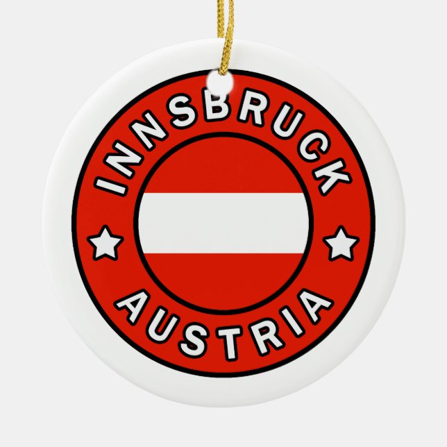 Innsbruck Austria Ceramic Ornament (Front)