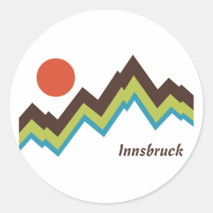 Innsbruck Austria Classic Round Sticker