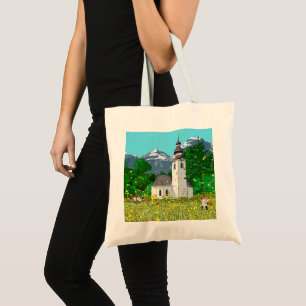  Innsbruck Austria Landscape Whimsical Art Tote Bag