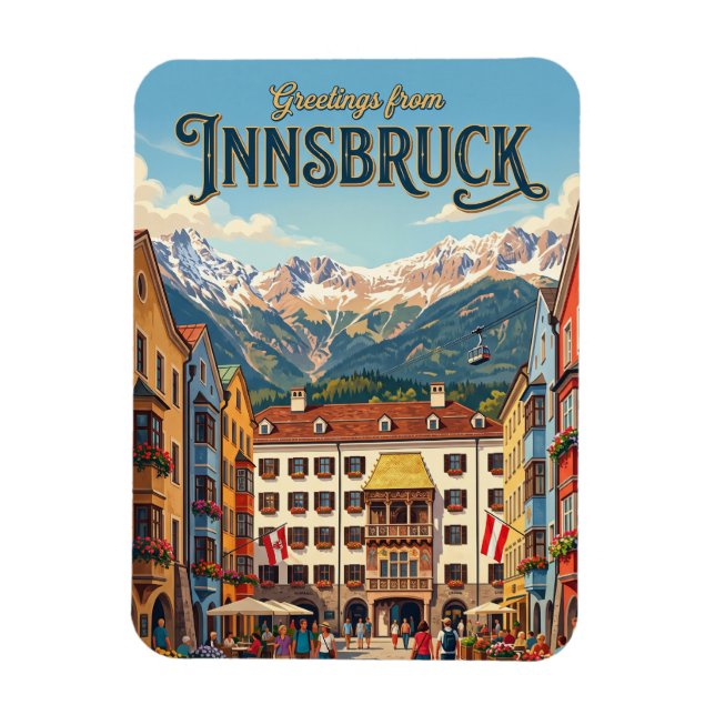 Innsbruck Austria Magnet (Vertical)