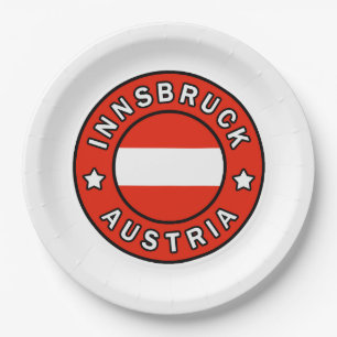 Innsbruck Austria Paper Plate