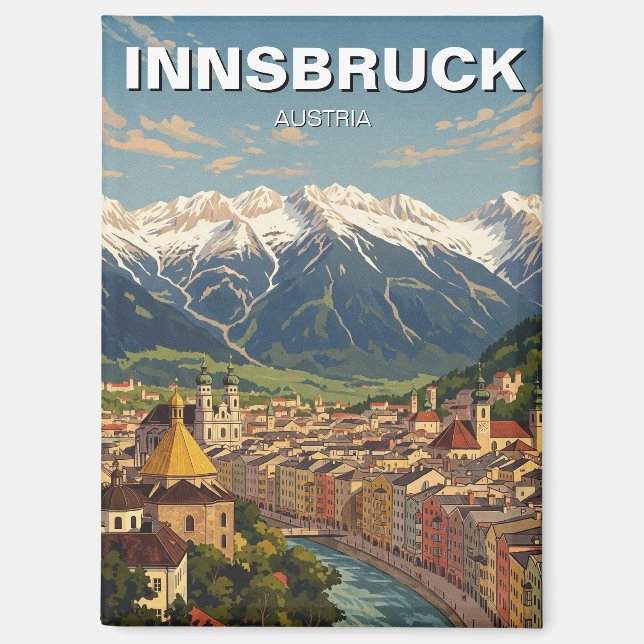 Innsbruck Austria Travel Magnet (Front)