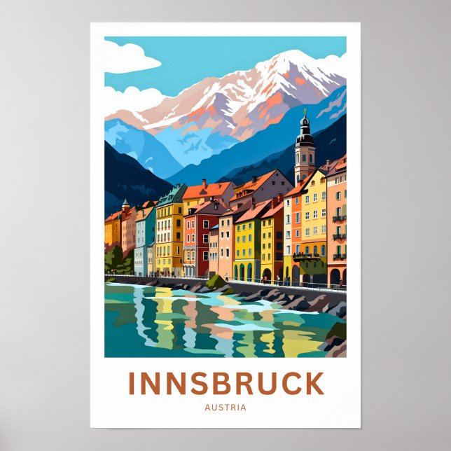 Innsbruck Austria Travel Print (Front)