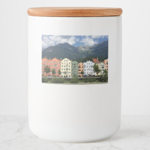 Innsbruck, Austrian city in Tyrol Food Label