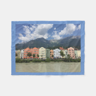 Innsbruck, city in the Alps Fleece Blanket
