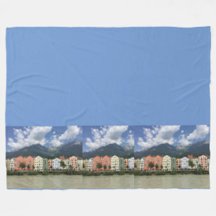 Innsbruck, city in the Alps Fleece Blanket