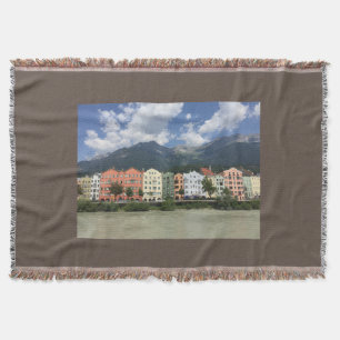 Innsbruck, city in the Alps Throw Blanket