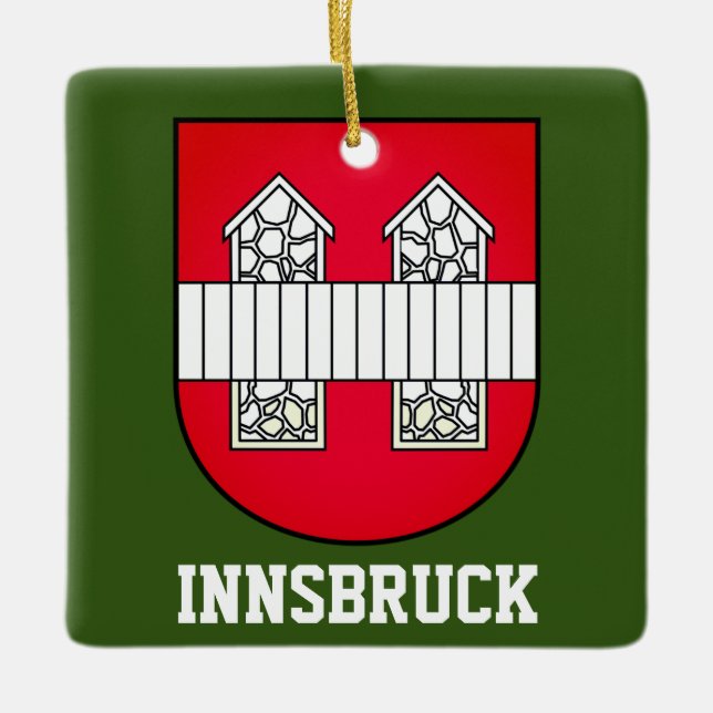 Innsbruck coat of arms - AUSTRIA Ceramic Ornament (Front)