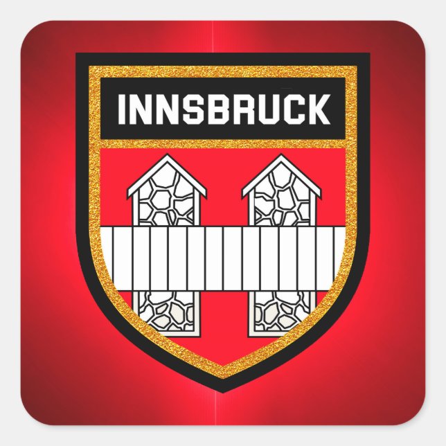Innsbruck Flag Square Sticker (Front)