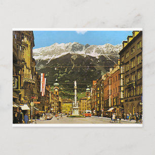 Innsbruck, Maria Theresa Strasse, 1950 Postcard