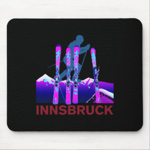 Innsbruck Skiing And Snowboarding Retro 90s Innsbr Mouse Pad