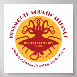 Innsmouth Aquatic Alliance Fishery Union Poster