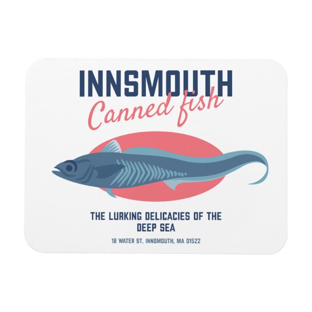 Innsmouth Canned Fish Lovecraftian Magnet (Horizontal)