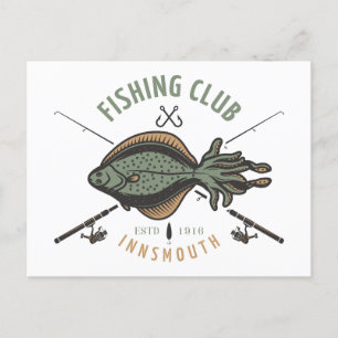 Innsmouth Fishing Club Lovecraft Postcard