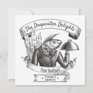 Innsmouth Lovecraft Seafood Restaurant Invitation