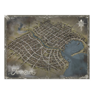 Innsmouth map - Photo Enlargement Print