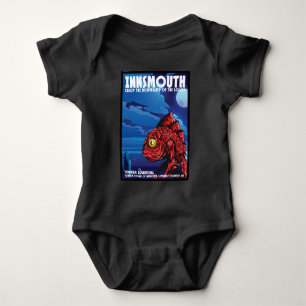 Innsmouth Vintage Travel Poster Lovecraft Baby Bodysuit