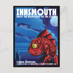 Innsmouth Vintage Travel Poster Lovecraft Postcard
