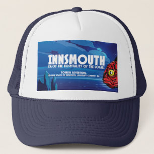 Innsmouth Vintage Travel Poster Lovecraft Trucker Hat