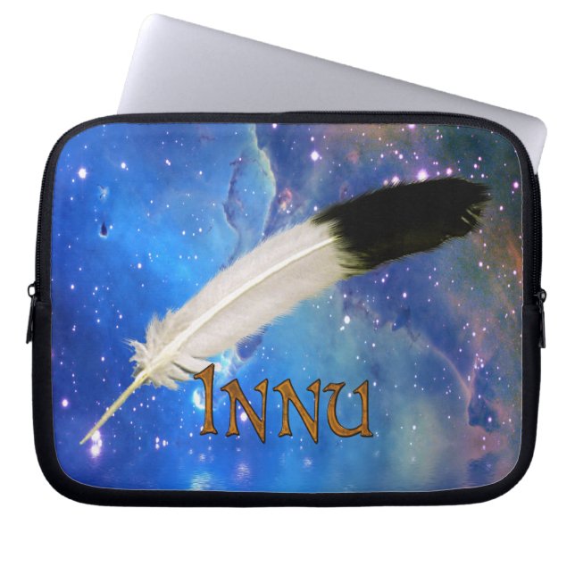 INNU Nation & Feather Space Laptop Sleeve (Front)