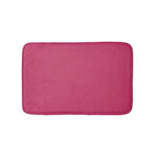 Innuendo Dark Pink, Solid Colour Rose Pink Bath Mat