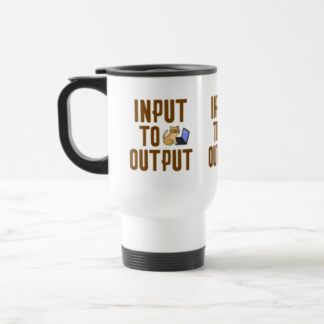 Input to Output Travel Mug (Left)