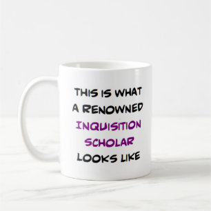 inquisition scholar, renowned coffee mug