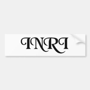INRI BUMPER STICKER