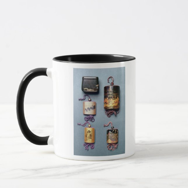Inro and tobacco pouch mug (Left)