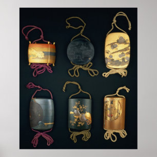 Inro Cases, 19th century Poster