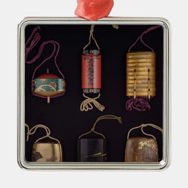 Inro Cases Metal Tree Decoration (Front)