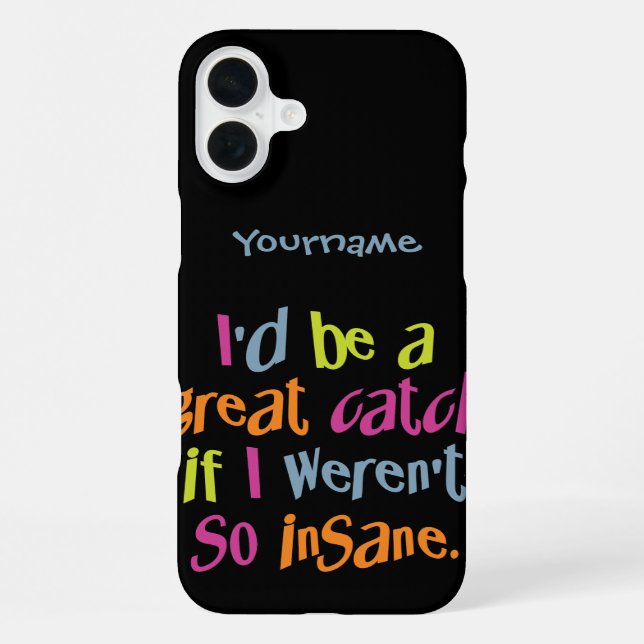 Insane Catch custom monogram & colour cases (Back)