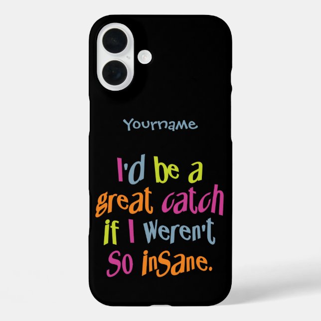 Insane Catch custom monogram & colour cases (Back)